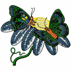 Butterfly Embroidery Design 9